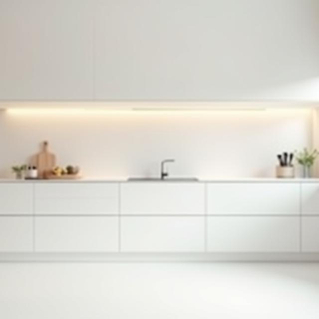Cocina minimalista en Chamartín